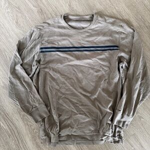 IZOD Y2K dad core long sleeve sweatshirt tan sz XL